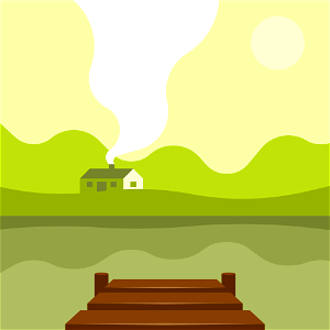 Wooden pier. Free illustration for personal and commercial use.