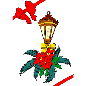 Christmas Lantern. Free illustration for personal and commercial use.