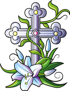 Easter Cross. Free illustration for personal and commercial use.