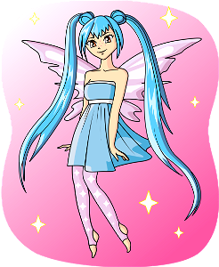 Anime Fairy. Free illustration for personal and commercial use.