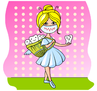Crazy Tooth Fairy. Free illustration for personal and commercial use.