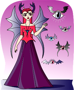 Evil Fairy. Free illustration for personal and commercial use.