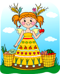 Harvest Fairy. Free illustration for personal and commercial use.