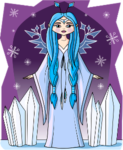 Ice Fairy. Free illustration for personal and commercial use.