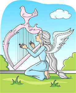 Music Fairy. Free illustration for personal and commercial use.
