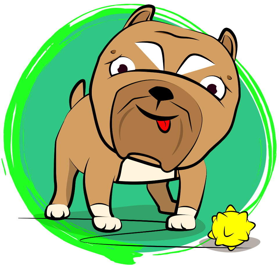 American Pitbull Puppy. Free illustration for personal and commercial use.
