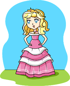 Anime Princess. Free illustration for personal and commercial use.