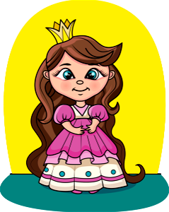 Baby Princess. Free illustration for personal and commercial use.