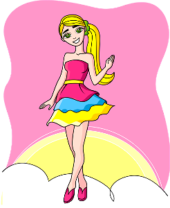 Barbie Girl. Free illustration for personal and commercial use.