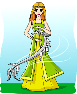 Celtic Woman. Free illustration for personal and commercial use.