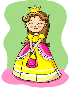Cute Princess. Free illustration for personal and commercial use.