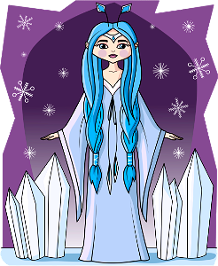 Ice Woman. Free illustration for personal and commercial use.