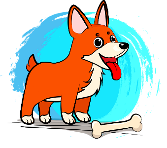 Kelpie Puppy. Free illustration for personal and commercial use.