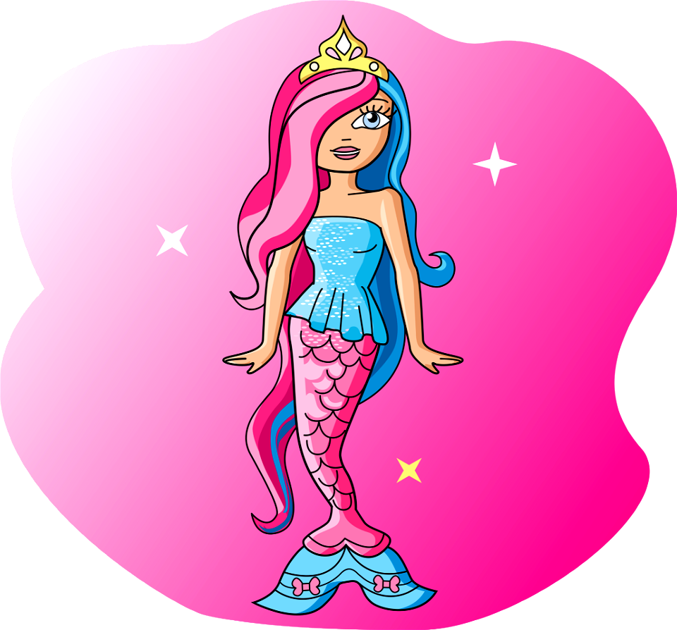 Mermaid Barbie Free Stock Illustrations Creazilla