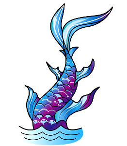 Mermaid Tail. Free illustration for personal and commercial use.