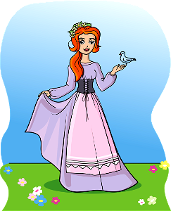 Peasant Princess. Free illustration for personal and commercial use.