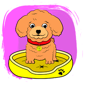 Poodle Puppy. Free illustration for personal and commercial use.