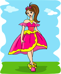 Pretty Princess. Free illustration for personal and commercial use.