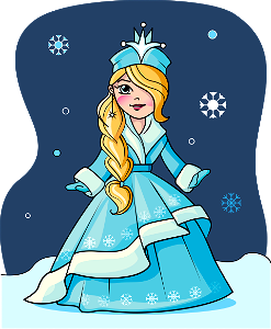 Winter Princess. Free illustration for personal and commercial use.