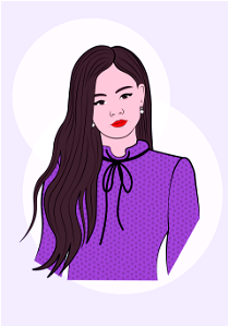Blackpink Jennie. Free illustration for personal and commercial use.