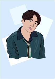 BTS Jungkook. Free illustration for personal and commercial use.