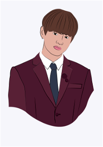 BTS V. Free illustration for personal and commercial use.