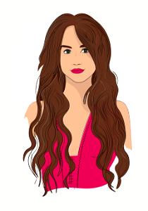 Hannah Montana. Free illustration for personal and commercial use.