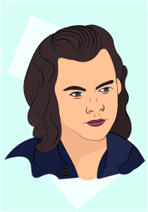 Harry Styles. Free illustration for personal and commercial use.
