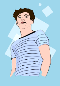 Louis Tomlinson. Free illustration for personal and commercial use.