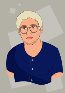 Niall Horan. Free illustration for personal and commercial use.