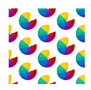 Beach Ball Pattern. Free illustration for personal and commercial use.