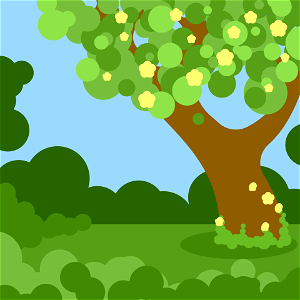 Blooming Tree. Free illustration for personal and commercial use.