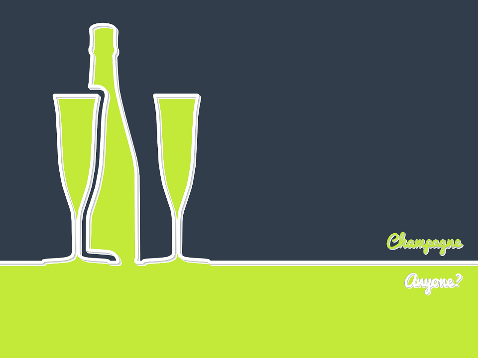 Champagne Anyone. Free illustration for personal and commercial use.