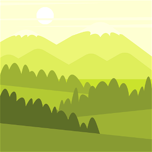 Green Hills. Free illustration for personal and commercial use.