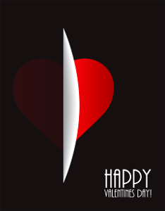 Happy Valentine Day. Free illustration for personal and commercial use.