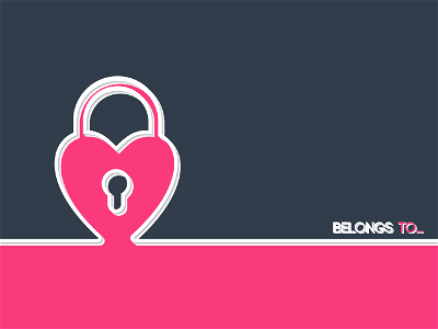 Heart Belongs To. Free illustration for personal and commercial use.