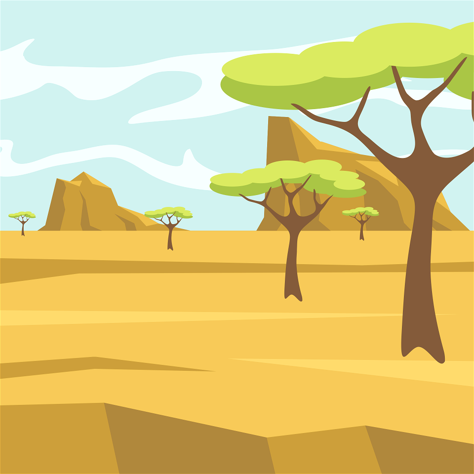 Landscape Desert. Free illustration for personal and commercial use.