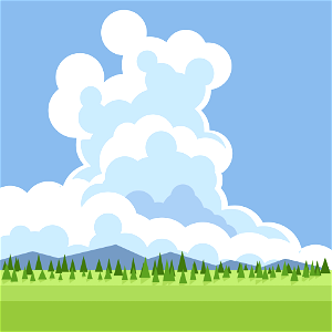 Large White Cloud. Free illustration for personal and commercial use.