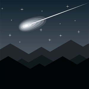 Meteor Falling. Free illustration for personal and commercial use.