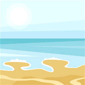 Sea Shore. Free illustration for personal and commercial use.