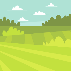 Summer Landscape. Free illustration for personal and commercial use.