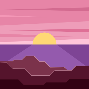 Sunset Sky. Free illustration for personal and commercial use.