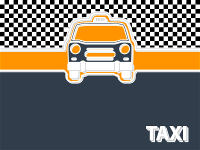 Taxi Sign. Free illustration for personal and commercial use.