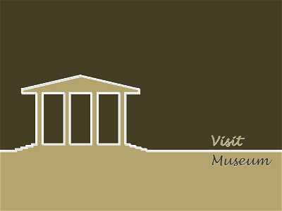 Visit Museum. Free illustration for personal and commercial use.
