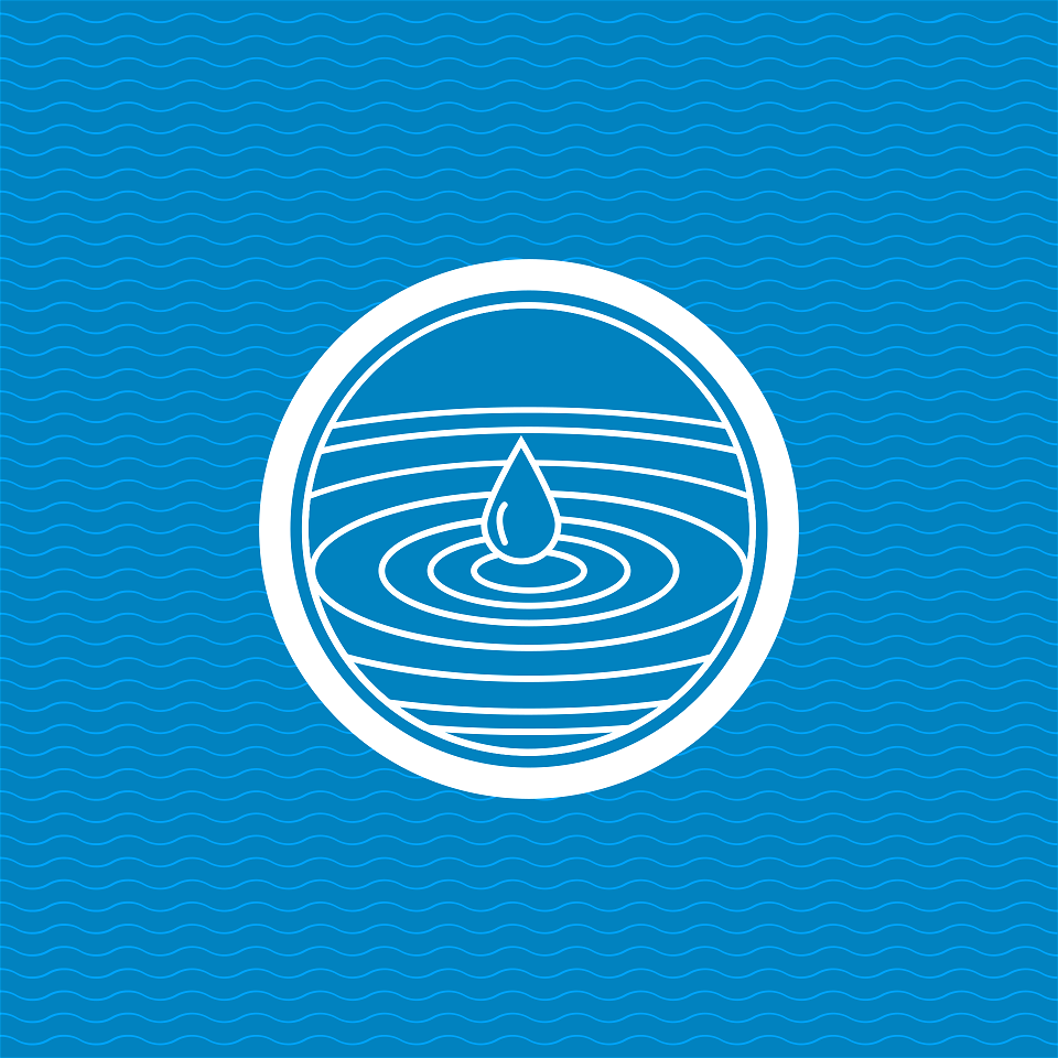 Waterdrop Logotype. Free illustration for personal and commercial use.