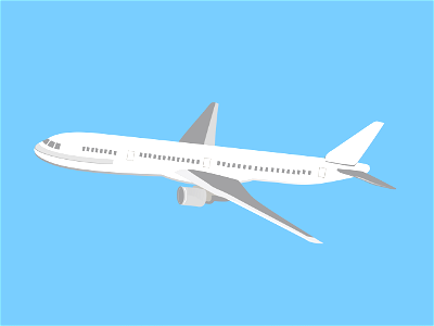 Airliner airplane. Free illustration for personal and commercial use.