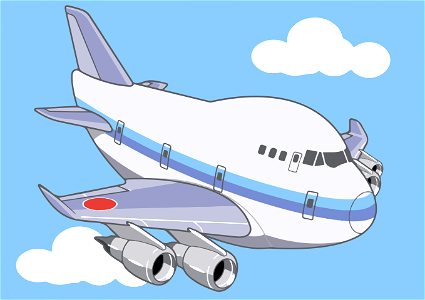 Airplane aircraft. Free illustration for personal and commercial use.
