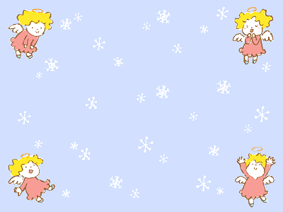 Angel snow background. Free illustration for personal and commercial use.