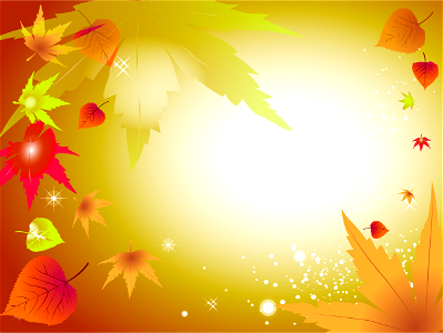 Autumn leaves light. Free illustration for personal and commercial use.