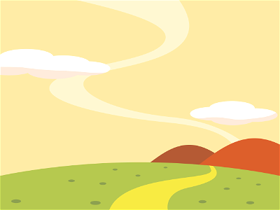 Autumn sunset. Free illustration for personal and commercial use.